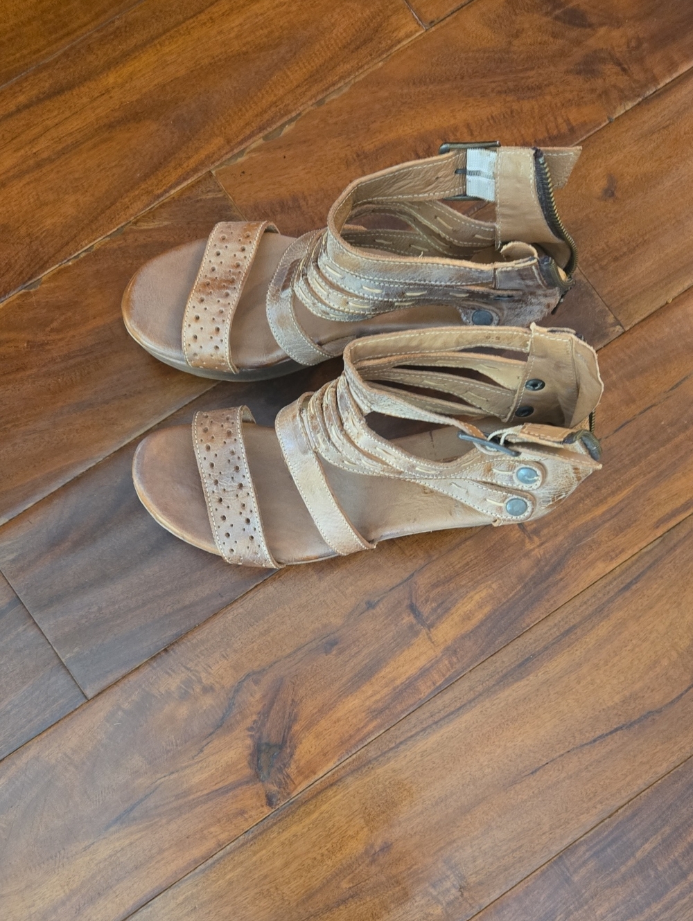 Women's Bed Stu Tan Strappy Sandals - Comfortable Everyday Style